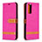 Custodia Portafoglio In Pelle Cover con Supporto B16F per Samsung Galaxy S20 FE (2022) 5G Rosa Caldo