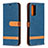 Custodia Portafoglio In Pelle Cover con Supporto B16F per Samsung Galaxy S20 FE 4G Blu Notte