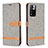 Custodia Portafoglio In Pelle Cover con Supporto B16F per Xiaomi Mi 11i 5G (2022) Grigio