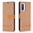 Custodia Portafoglio In Pelle Cover con Supporto B16F per Xiaomi Mi 11i 5G Oro