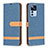 Custodia Portafoglio In Pelle Cover con Supporto B16F per Xiaomi Mi 12T Pro 5G Blu Notte