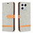 Custodia Portafoglio In Pelle Cover con Supporto B16F per Xiaomi Mi 13 5G Grigio