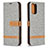 Custodia Portafoglio In Pelle Cover con Supporto B16F per Xiaomi Poco M5S
