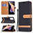 Custodia Portafoglio In Pelle Cover con Supporto B16F per Xiaomi Poco X4 NFC