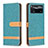 Custodia Portafoglio In Pelle Cover con Supporto B16F per Xiaomi Poco X4 Pro 5G Verde