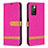 Custodia Portafoglio In Pelle Cover con Supporto B16F per Xiaomi Redmi 10 (2022) Rosa Caldo