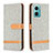 Custodia Portafoglio In Pelle Cover con Supporto B16F per Xiaomi Redmi 10 Prime Plus 5G Grigio