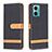 Custodia Portafoglio In Pelle Cover con Supporto B16F per Xiaomi Redmi 10 Prime Plus 5G Nero
