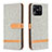 Custodia Portafoglio In Pelle Cover con Supporto B16F per Xiaomi Redmi 10C 4G Grigio