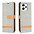 Custodia Portafoglio In Pelle Cover con Supporto B16F per Xiaomi Redmi 12 4G Grigio