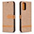 Custodia Portafoglio In Pelle Cover con Supporto B16F per Xiaomi Redmi Note 10S 4G Oro