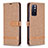 Custodia Portafoglio In Pelle Cover con Supporto B16F per Xiaomi Redmi Note 11 5G Oro