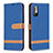 Custodia Portafoglio In Pelle Cover con Supporto B16F per Xiaomi Redmi Note 11 SE 5G Blu