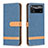 Custodia Portafoglio In Pelle Cover con Supporto B16F per Xiaomi Redmi Note 11E Pro 5G Blu Notte