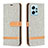 Custodia Portafoglio In Pelle Cover con Supporto B16F per Xiaomi Redmi Note 12 4G Grigio