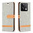 Custodia Portafoglio In Pelle Cover con Supporto B16F per Xiaomi Redmi Note 13 5G Grigio