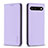 Custodia Portafoglio In Pelle Cover con Supporto B17F per Google Pixel 7 5G Lavanda