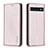 Custodia Portafoglio In Pelle Cover con Supporto B17F per Google Pixel 7 Pro 5G Oro Rosa