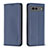 Custodia Portafoglio In Pelle Cover con Supporto B17F per Google Pixel 7a 5G Blu