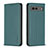 Custodia Portafoglio In Pelle Cover con Supporto B17F per Google Pixel 7a 5G Verde