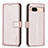 Custodia Portafoglio In Pelle Cover con Supporto B17F per Google Pixel 8a 5G Oro Rosa