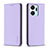 Custodia Portafoglio In Pelle Cover con Supporto B17F per Huawei Honor X7a Lavanda