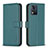 Custodia Portafoglio In Pelle Cover con Supporto B17F per Motorola Moto E13 Verde