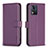 Custodia Portafoglio In Pelle Cover con Supporto B17F per Motorola Moto E13 Viola