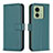 Custodia Portafoglio In Pelle Cover con Supporto B17F per Motorola Moto Edge (2023) 5G Verde