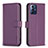 Custodia Portafoglio In Pelle Cover con Supporto B17F per Motorola Moto G Play (2023) Viola