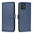 Custodia Portafoglio In Pelle Cover con Supporto B17F per Motorola Moto G Power 5G (2023) Blu