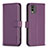 Custodia Portafoglio In Pelle Cover con Supporto B17F per Nokia C32 Viola