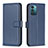 Custodia Portafoglio In Pelle Cover con Supporto B17F per Nokia G11