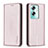 Custodia Portafoglio In Pelle Cover con Supporto B17F per Oppo A2 5G Oro Rosa