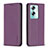 Custodia Portafoglio In Pelle Cover con Supporto B17F per Oppo A2 5G Viola