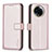 Custodia Portafoglio In Pelle Cover con Supporto B17F per Realme 11 5G Oro Rosa