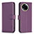 Custodia Portafoglio In Pelle Cover con Supporto B17F per Realme V50s 5G Viola