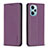 Custodia Portafoglio In Pelle Cover con Supporto B17F per Xiaomi Poco F5 5G Viola