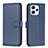 Custodia Portafoglio In Pelle Cover con Supporto B17F per Xiaomi Redmi 12 4G Blu