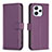 Custodia Portafoglio In Pelle Cover con Supporto B17F per Xiaomi Redmi 12 4G Viola