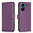 Custodia Portafoglio In Pelle Cover con Supporto B17F per Xiaomi Redmi 13C Viola