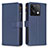 Custodia Portafoglio In Pelle Cover con Supporto B17F per Xiaomi Redmi Note 13 5G Blu