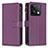 Custodia Portafoglio In Pelle Cover con Supporto B17F per Xiaomi Redmi Note 13 5G Viola