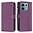 Custodia Portafoglio In Pelle Cover con Supporto B17F per Xiaomi Redmi Note 13 Pro 5G Viola