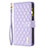 Custodia Portafoglio In Pelle Cover con Supporto B18F per Oppo A2 5G Viola