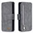 Custodia Portafoglio In Pelle Cover con Supporto B18F per Samsung Galaxy A51 5G Grigio