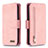 Custodia Portafoglio In Pelle Cover con Supporto B18F per Samsung Galaxy A51 5G Oro Rosa