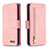 Custodia Portafoglio In Pelle Cover con Supporto B18F per Samsung Galaxy A71 5G Oro Rosa