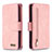 Custodia Portafoglio In Pelle Cover con Supporto B18F per Samsung Galaxy M60s Oro Rosa