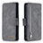 Custodia Portafoglio In Pelle Cover con Supporto B18F per Samsung Galaxy M80S Grigio